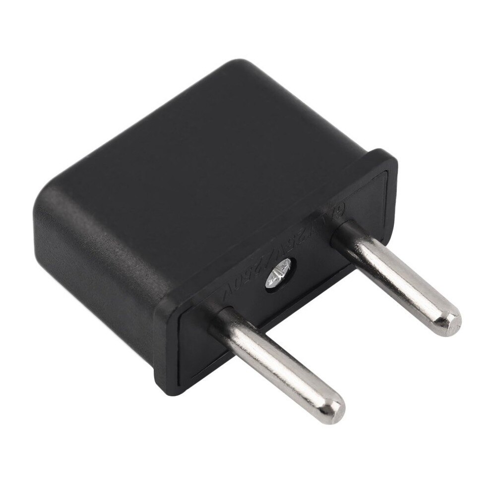 Universal US To EU Plug USA To Europe 220V Travel White Wall AC Power Charger Outlet Adapter Converter 2 Round Socket Pin