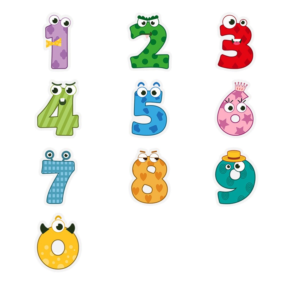 Pegatina de dibujos animados para bañera, decoración de baño, antideslizante, impermeable, 10 Uds.: Colorful-1