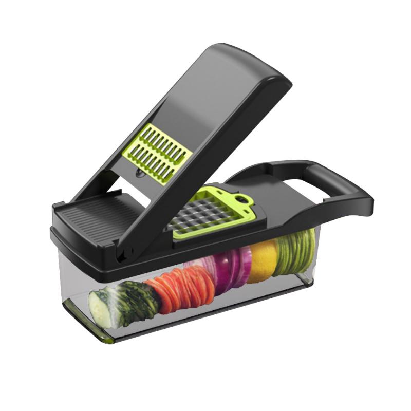 Coupe-légumes multifonctionnel Mandoline trancheuse fruits pomme de terre éplucheur carotte râpe panier légumes trancheuse accessoires de cuisine