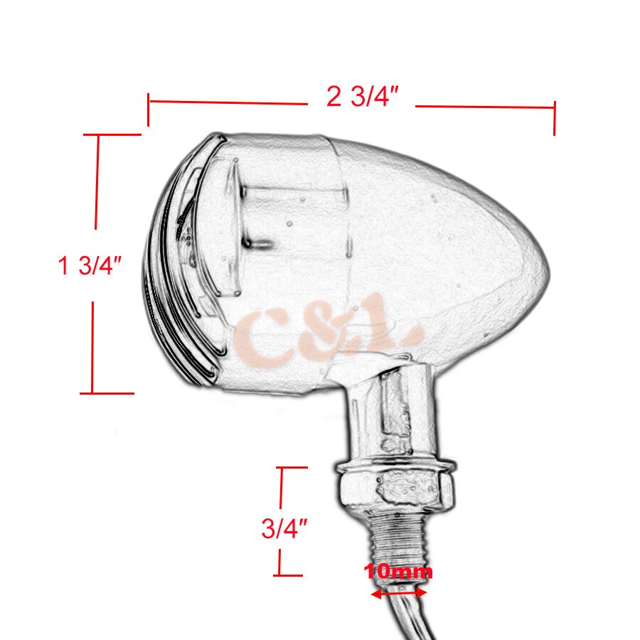 Bullet Black Amber Lamp Motorfiets Richtingaanwijzer Cruiser Chopper Custom Licht Past Voor Harley Bobber Chopper Custom