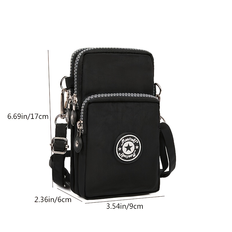 Crossbody Verticale Mobiele Telefoon Tas Vrouwen Hangende Arm Ouderen Mobiele Telefoon Tas Nek Doek Tas Draagbaar voor Wandelen Kleine Tas