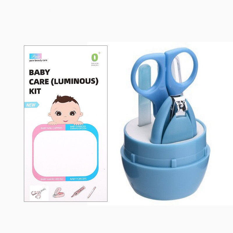 Kit per unghie per bambini 4 in 1, adatto per forbici per unghie per bambini e mani per bambini: blue