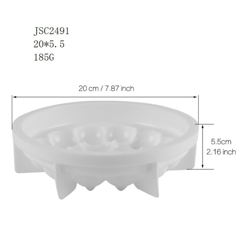 17 siliconen moussevormen, meerdere vormen witte cake, 3d vormen, hartvormige franse dessertbakvormen, taartdecoratiegereedschap: Jsc 2491