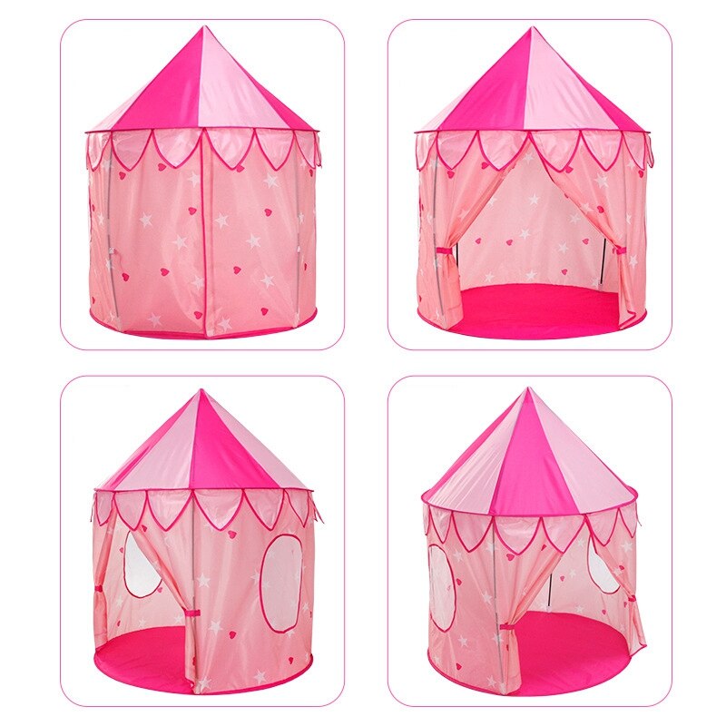 Kids Tent Portable Opvouwbare Kinderen Kids Game Play Tent House Pretend Speelgoed Indoor Outdoor Yurt Kasteel Speelhuisje Speelgoed