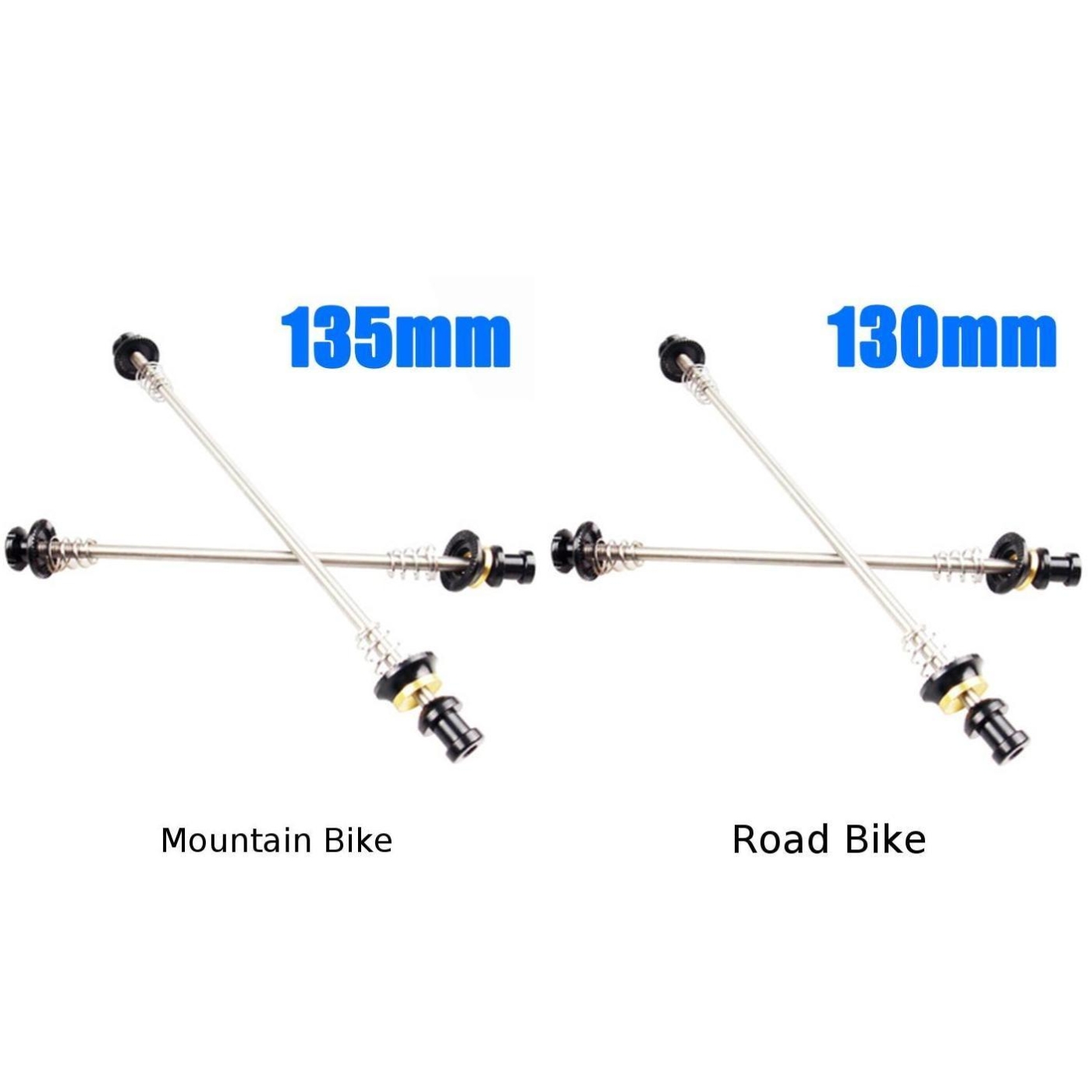 2* Ultra Light Titanium Alloy Quick Release Skewers Mountain Bike Spare Parts M5X115mm M5X151mm M5X112mm M5X148mm