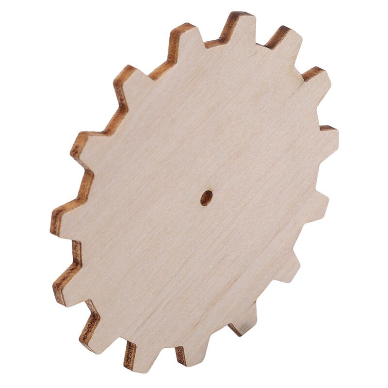 10 pièces en bois inachevé engrenage Puzzle dessiné à la main Doodle accessoires pour pièces de jeu de société artisanat projets ornements