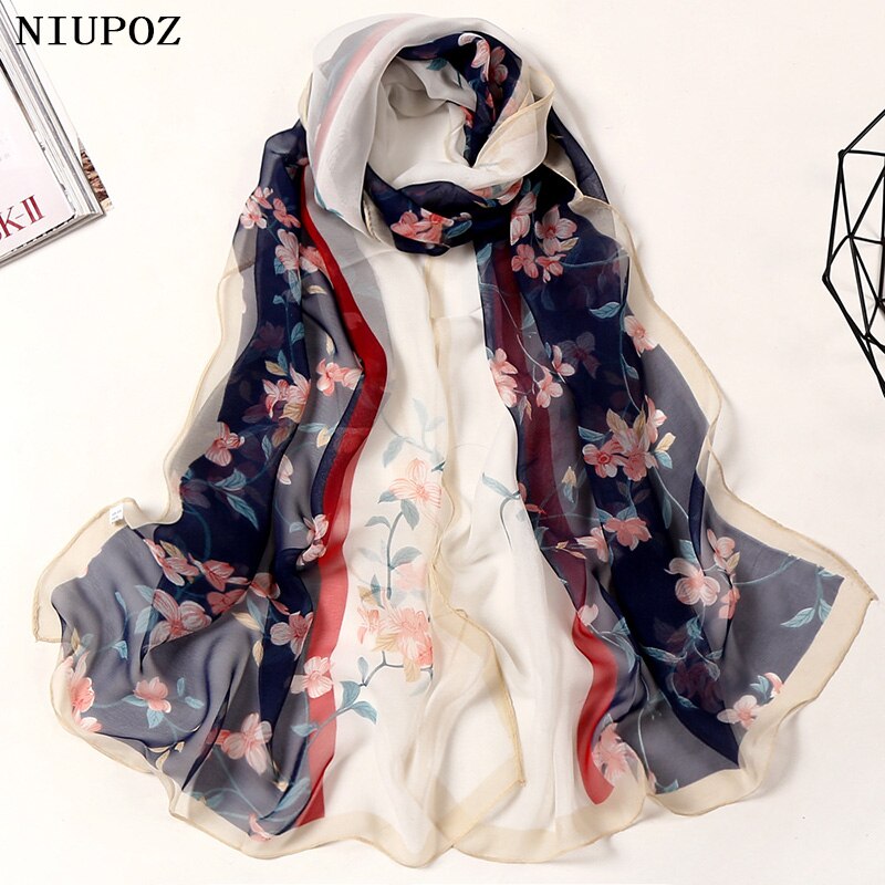 Multiple Colour Lotus leaf Flower Chiffon Georgette Bandana Scarf Women Foulard Long Shawl Summer Hijab 50*160CM