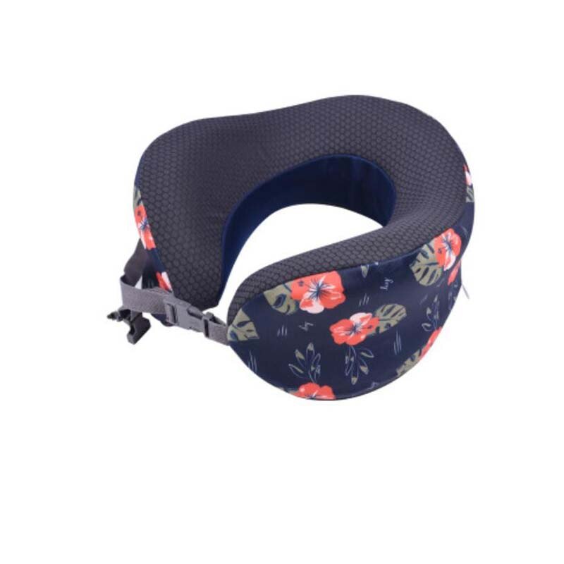 Appui-tête pliable coussin de voyage | Appui-tête pour avion bureau: orange flower