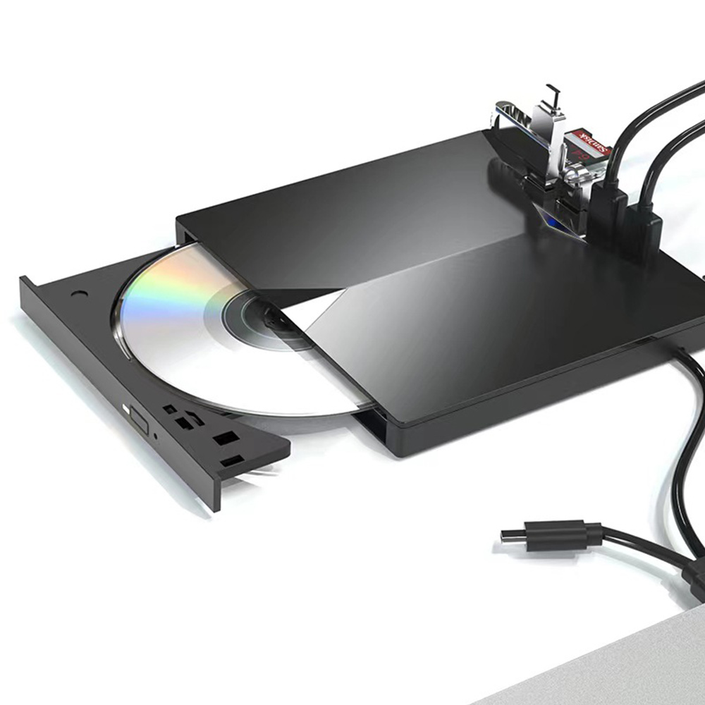 External DVD Drive USB 3.0 CD Burner CD/DVD +/-RW Optical Drive Portable CD ROM for Laptop PC Windows 10/8/7 MacBook Linux OS