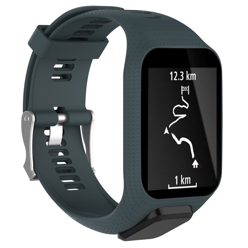 Wrist Band Strap For TomTom 2 3 Runner Spark Music Adventurer Tom Tom Golfer 2 Replacement Bracelet Silicon Belt Watch: xyst-yanqing
