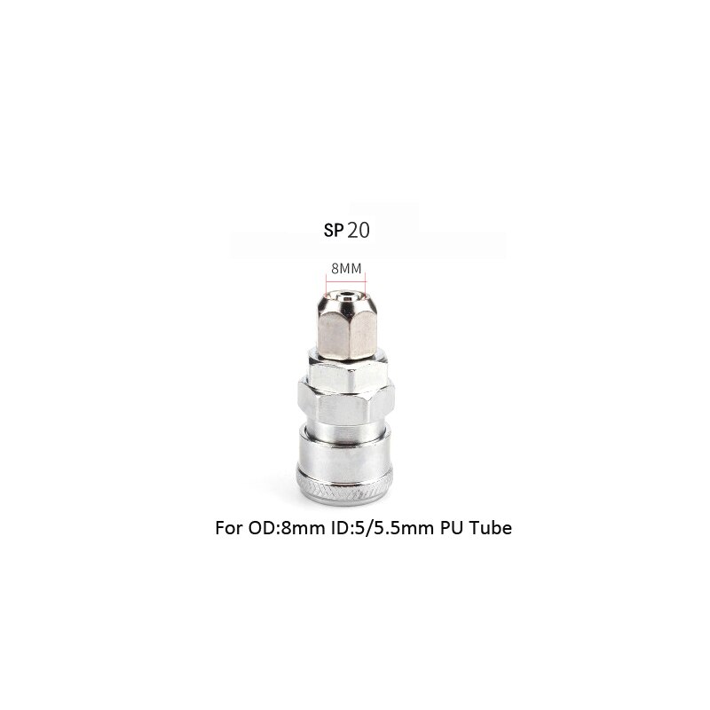 Raccord pneumatique Type C raccord rapide | Tuyau de compresseur d'air PP20/SP20/PF20/SF20/PH20/SH20/PM20/SM20, Coup: SP20