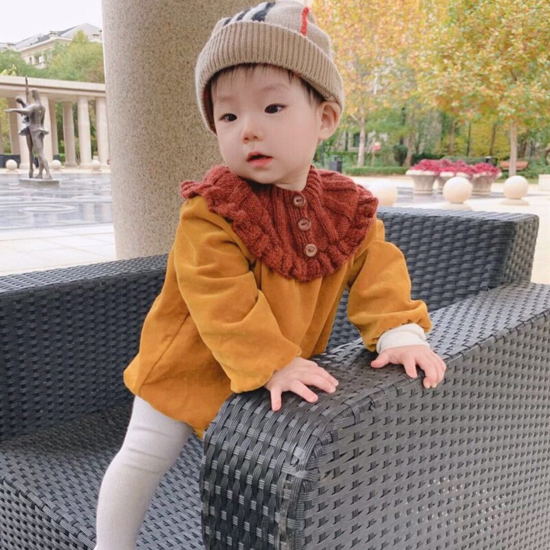 Peuter Meisje Jongen Gebreide Rompertjes Baby Fluwelen Jumpsuit Herfst Een Stuk Meisjes Knit Romper Baby Boutique Kleding