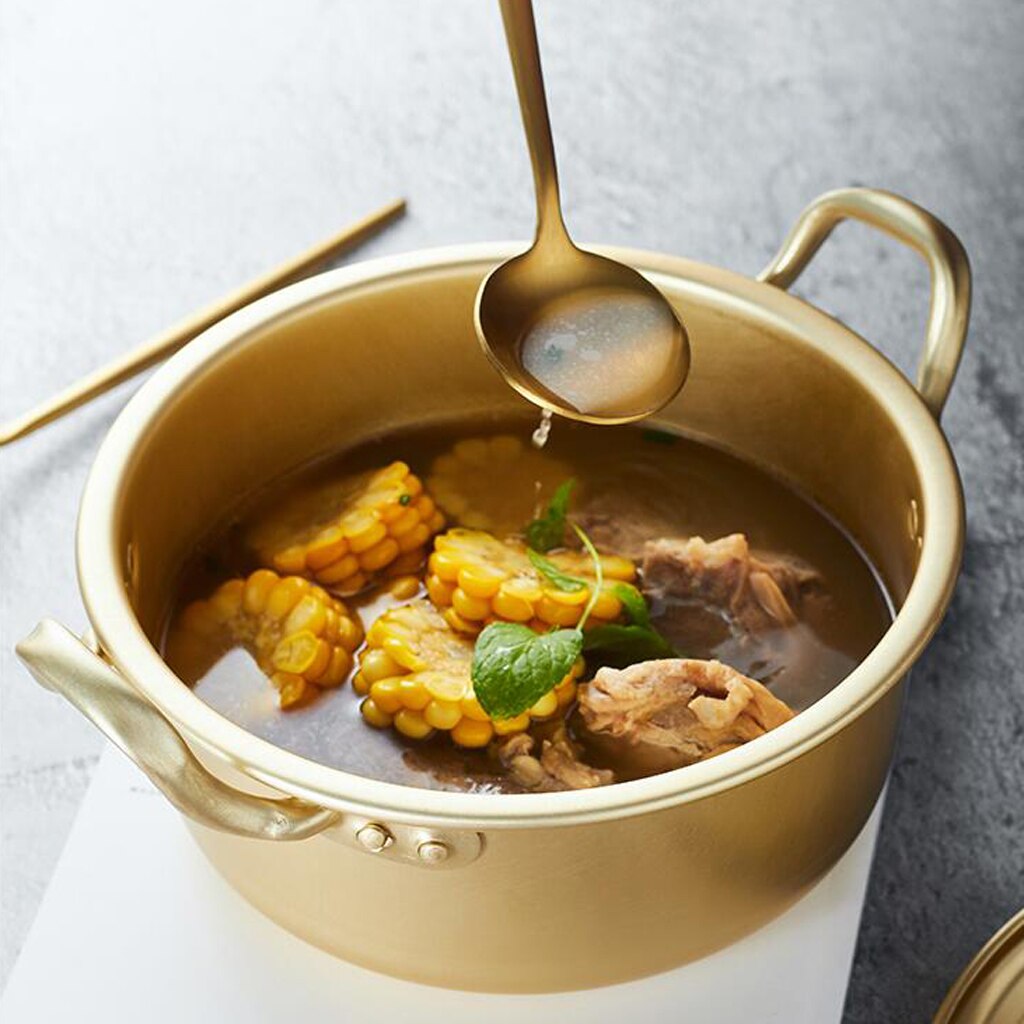 Koreansk nudler gryte ramen gryte aluminium hurtig nudler komfyr kjele til suppe pasta egg umiddelbar nudler rask kjøling til servering