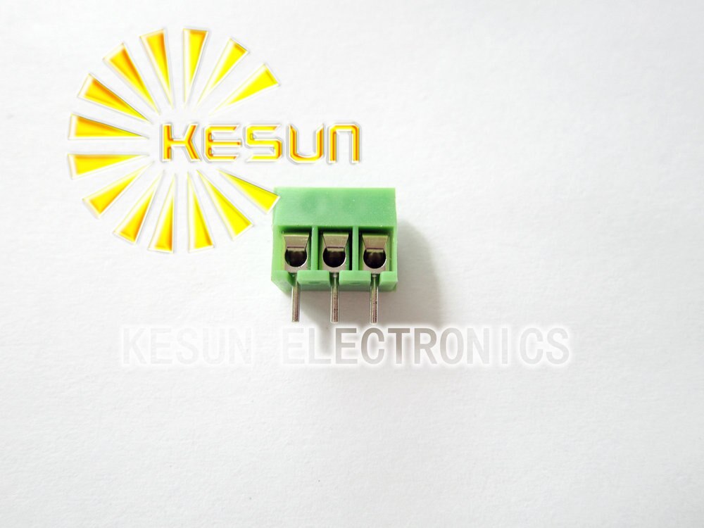 100 STKS KF396-3.96-3P KF396 3Pin 3.96mm Straight Pin PCB Schroefklemmenblok ROHS