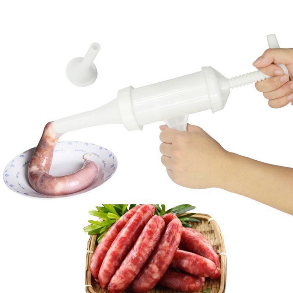 Food Grade Handleiding Worst Machine Vlees Stuffer Filler Handbediende Salami Maker + Trechter