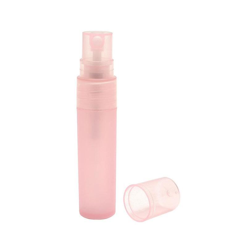 5/10ml tyhjää suihkepulloa matka läpinäkyvä muovinen hajuvesisumutin mini tyhjä suihkepullo, täytettävä kosmetiikkasäiliö: 10ml / Vaaleanpunainen