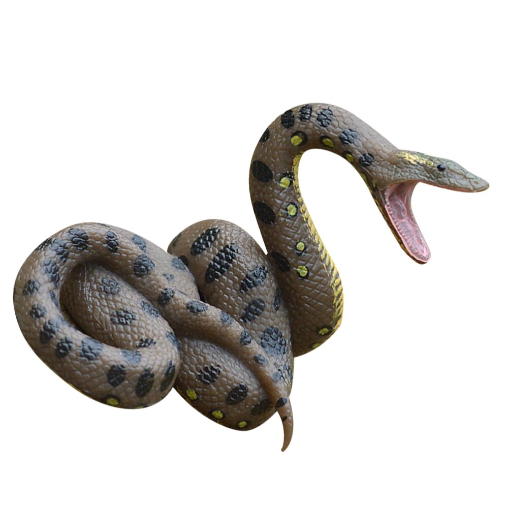 1pc Educational Plastic Practical Snake Prop Snake Toy Snake model Anaconda Model for Store Office