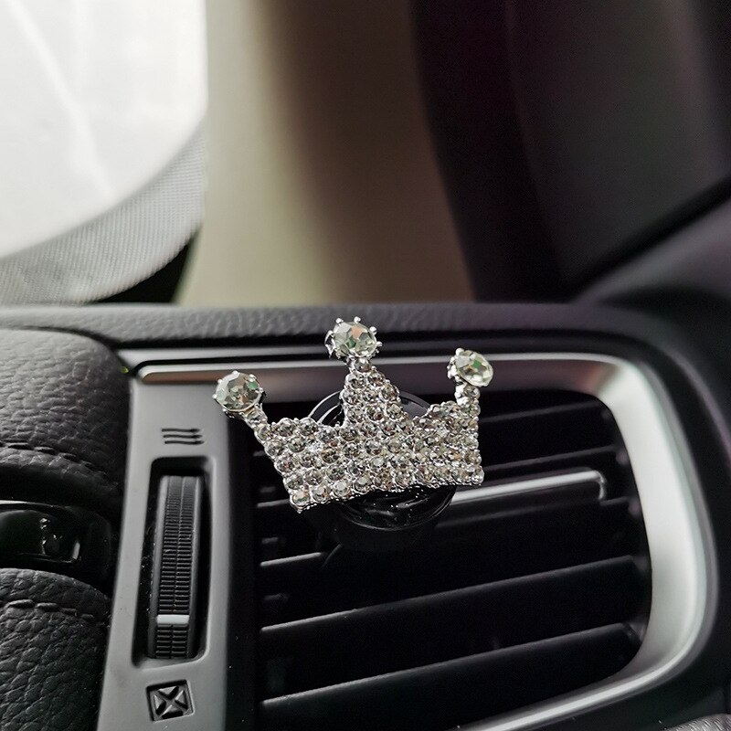 Grensoverschrijdende Auto Parfum Clip Diamond Auto Airconditioning Outlet Geur Clip Auto Accessoires Grote Kroon