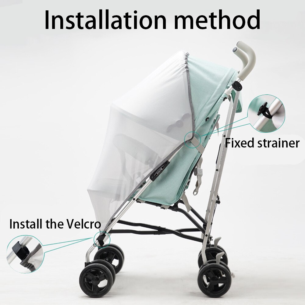 Sun Shade Carriage Pram Crib Pushchair Universal Durable Foldable Baby Stroller Mosquito Net Anti UV Insect Cover Summer