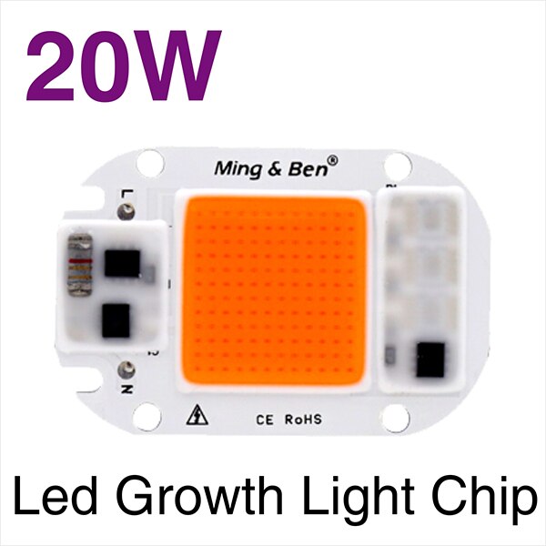 Volledige Spectrum LED COB Chip Voor Groeien Plant-Light 220V 110V 20W 30W 50W Phyto lamp Voor Indoor Plant Zaailing Groeien en Bloem: 20W Full Spectrum / 110V