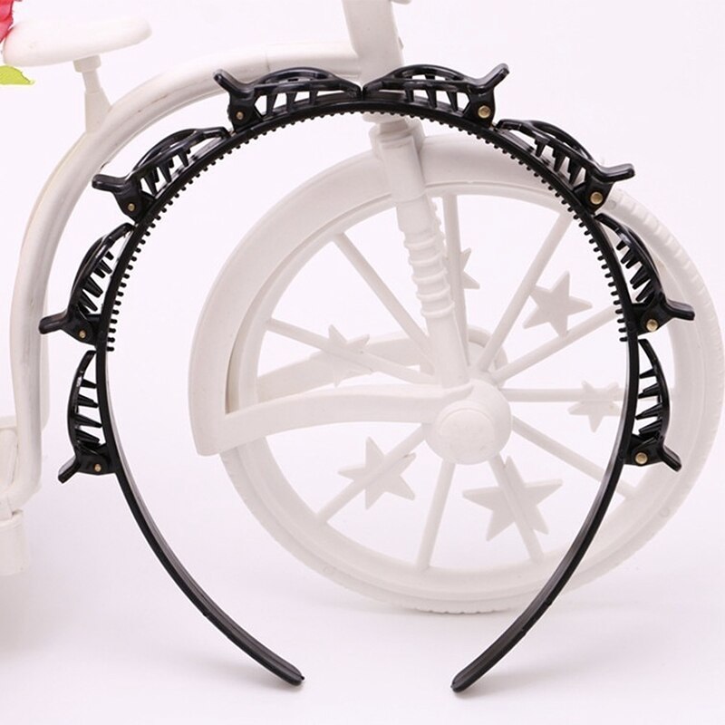 Horquilla para peinado con doble flequillo, bandana de doble capa, accesorios para el cabello