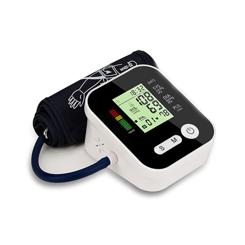 Bovenste Arm Type Automatische Elektronische Bloeddrukmeter Bloeddrukmeters Bloeddrukmeter Draagbare Tonometer Bp Monitor