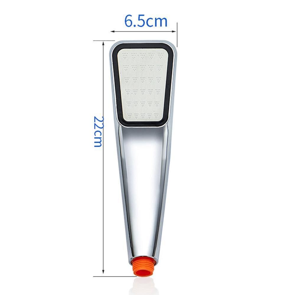 Silver Pressure Rain Ahower 300 Hole Water-saving Pressure Shower Nozzle High Water Filter