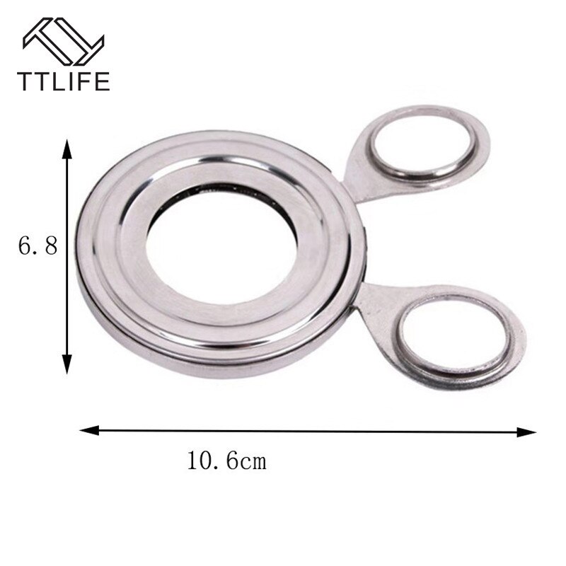 TTLIFE de Metal de acero inoxidable tijeras de huevo cortador de adorno de huevo abridor de cáscara cocido crudo huevo abierto herramientas creativas de cocina Accesorios
