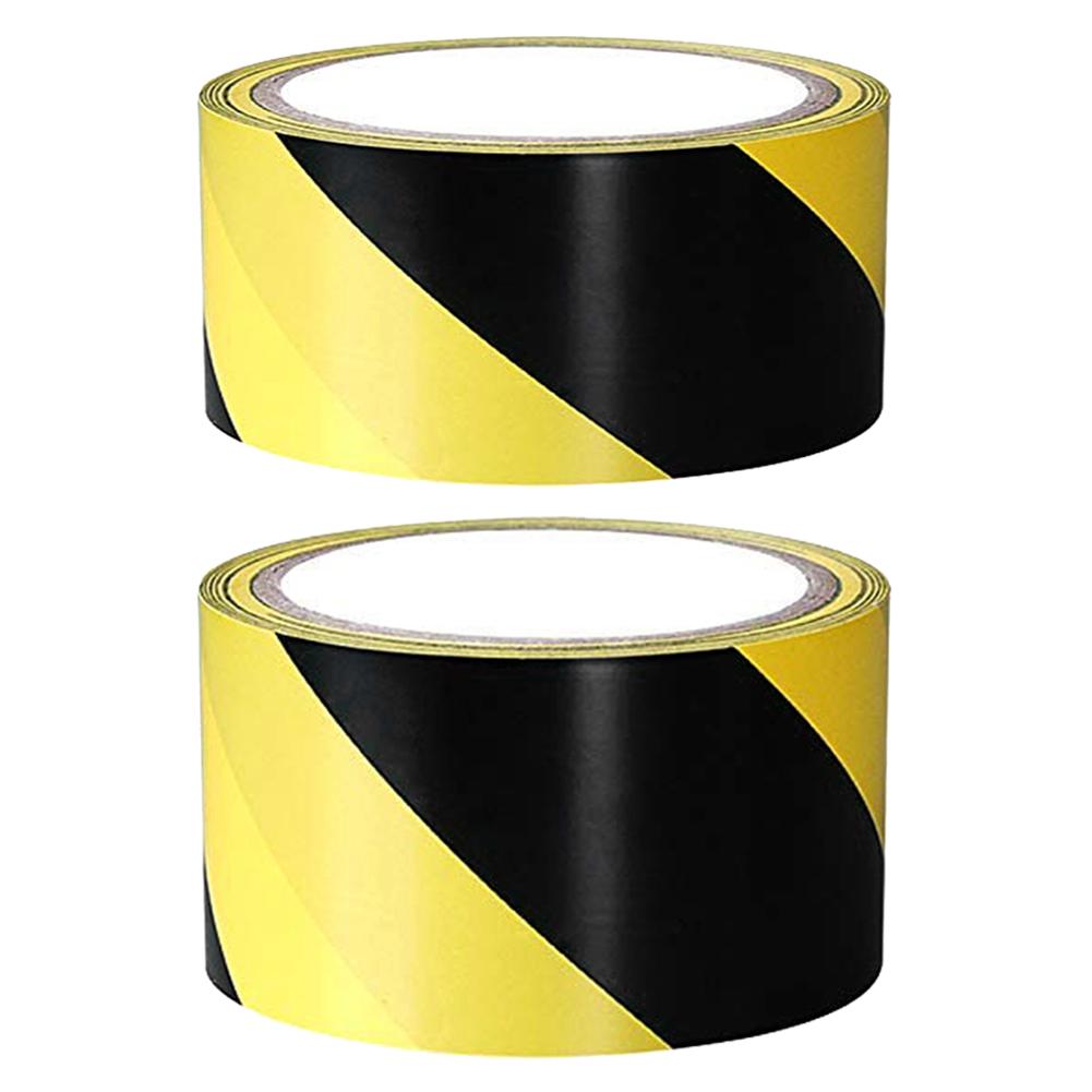 Factory 1 Roll Soft PVC Caution Mark Tapes Black Yellow Hazard Conspicuity Warning Warn Stickersc Tapes