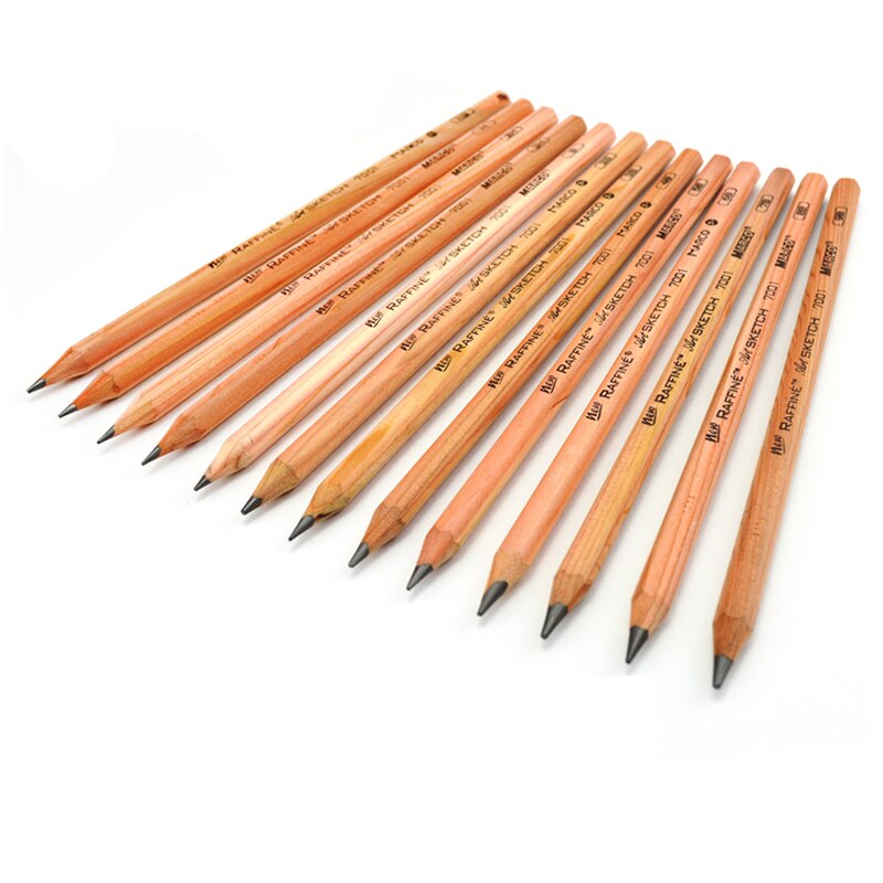 Drawing Carbon Sketch Charcoal Pencil2h, 3h, h, HB, b, 2b, 3b, 4b, 5b, 6b, 7b,8b