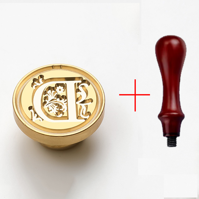 2PCS clear sealing stamp head wax seal craft supplies wax seal stamp and handle stamp scrapbooking supplies craft HCZ0106: Champagne