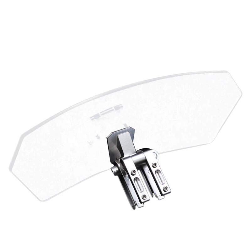 Motorcycle Windshield Extension Spoiler Windshield Deflector Adjustable Clip: Default Title