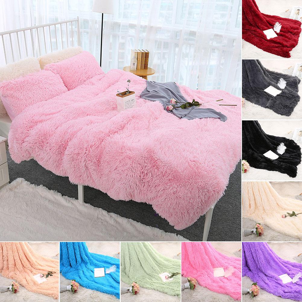 80x120cm Weichen, Flauschigen zottelig Warme Bett Sofa Bettdecke Bettwäsche Blatt Decke