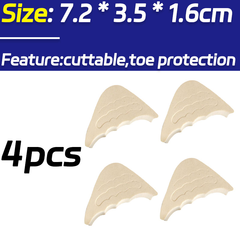 Botas con almohadilla para el antepié de tacón alto para mujer, medias plantillas acolchadas, reducen el tamaño del zapato, almohadilla para el pie, insertos protectores ligeros para zapatos: Transparente