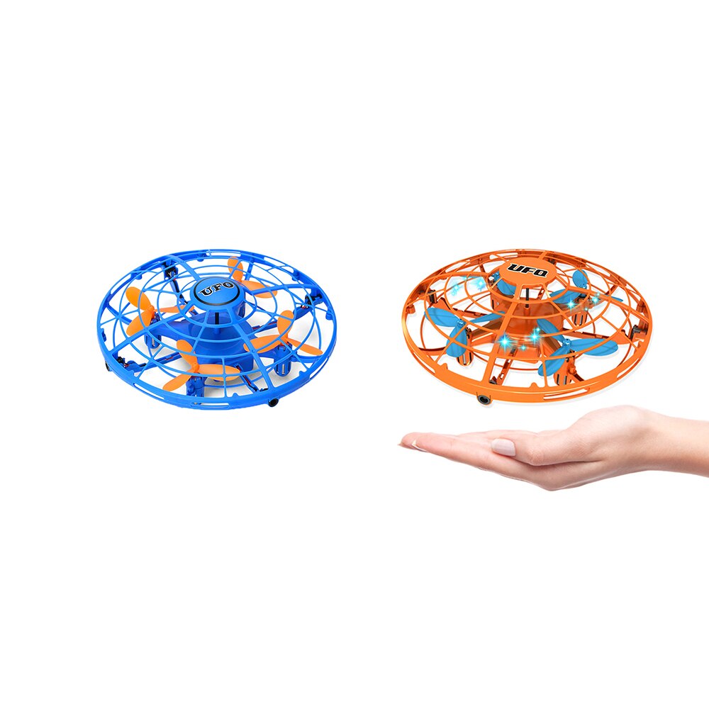 Spaß Hand-Gesteuert USB Ladung Fliegen Ball vier-Achse Mini Flugzeug Interaktive Infrarot Induktion 360 Rotierenden glänzend Licht