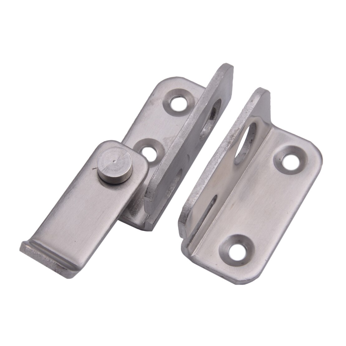 Stainless Steel Cabinet Closet Sliding Safety Door Gate Bolt Latch Guard Catch Lock Left Open/Right Open
