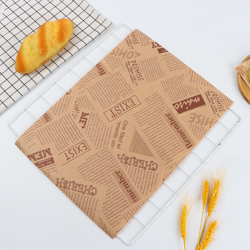 50pcs Large Size Thick Grease-proof Food Paper, Kraft Sandwich Wrapping Paper for Picnic Basket Lined Cooked Kitchen Accessories