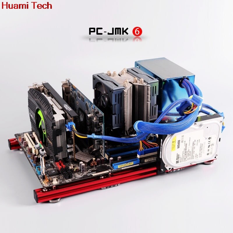 Aluminiowe stanowisko testowe dla ITX MATX ATX komputer otwarta ramka powietrze Obudowa HTPC gry komputerowe GPU zestawy DIY