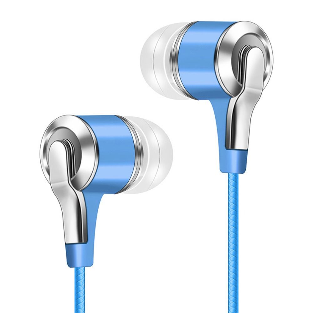 Wired Headphones 3.5mm Sport Earbuds Heavy Bass Wire Controlled In-ear Phone Earphones Stereo Headset with Mic Music Gaming: green
