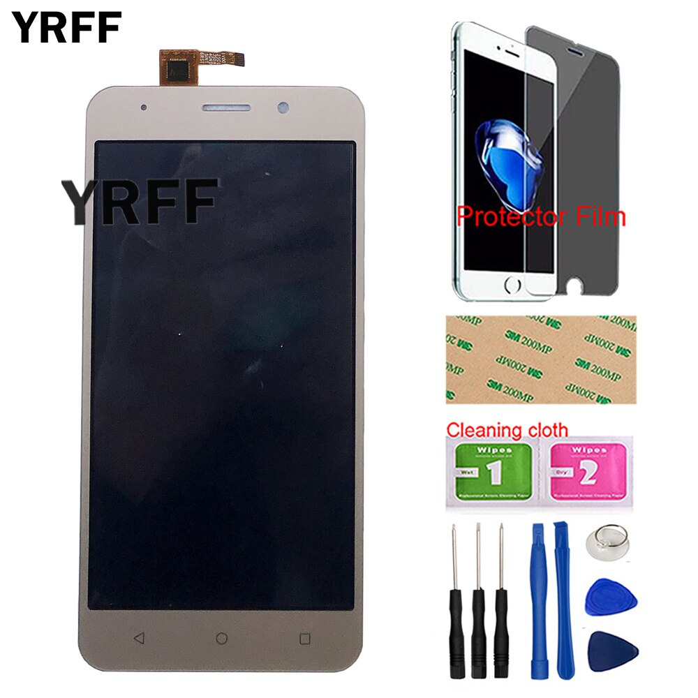 LCD Display For Vertex Impress Luck Version 15-22211-3259-2 Touch Screen LCD Display Sensor Digitizer Panel Tools Protector Film: Gold