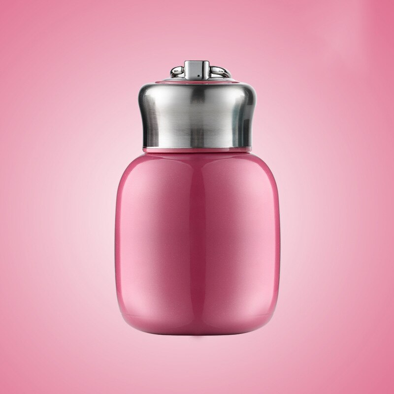 Draagbare 200Ml Mini Thermos Thee Thermoskan Mooie Roestvrijstalen Thermische Kop Mok Koffie Water Fles Water Reizen: rose