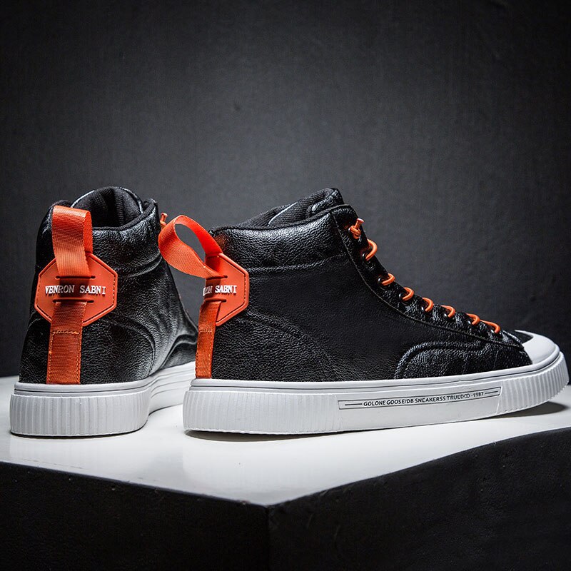 Vandtætte skateboard sko alle chuck star taylor sneakers mænd high-top hombre zapatilla sports sko skateboard sko herre: Sort / 9.5