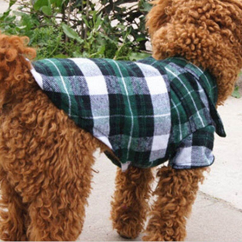 Dog Clothes For Pomeranians Plaid Shirt Pomeranian Dog Clothes Sphynx Clothes Spring Summer Stripe T-Shirts Clothing Dog Vest