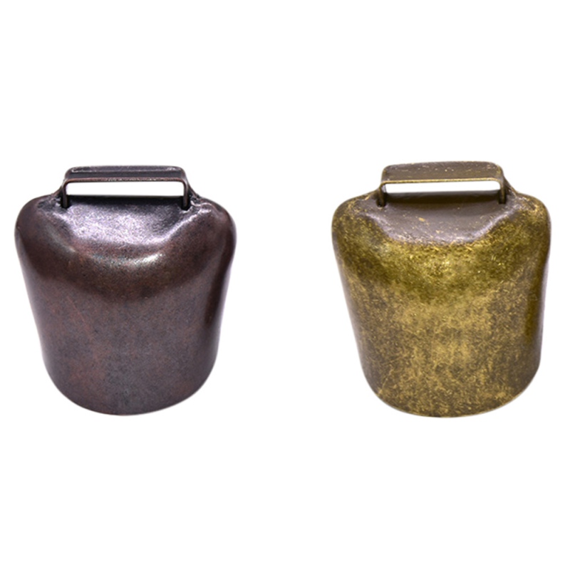Super alto bronze cobre sinos para vaca cavalo ovelhas pastagem gado fazenda engrossar gado ovelhas cobre sinos espalhar alto b