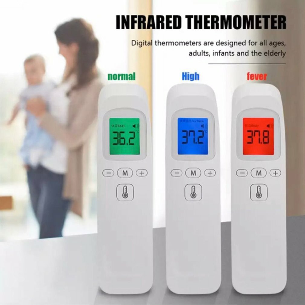 Outad termômetro infravermelho testa termômetro sem contato termômetro digital com display led retroiluminado medição de temperatura