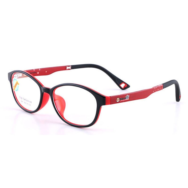5691 Child Glasses Frame for Boys and Girls Kids Eyeglasses Frame Flexible Eyewear for Protection and Vision Correction: Red