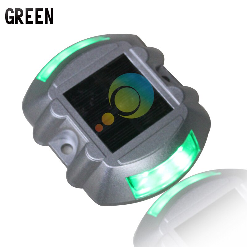 CE approved yellow LED light steady mode aluminum housing 3M reflector solar powr road stud