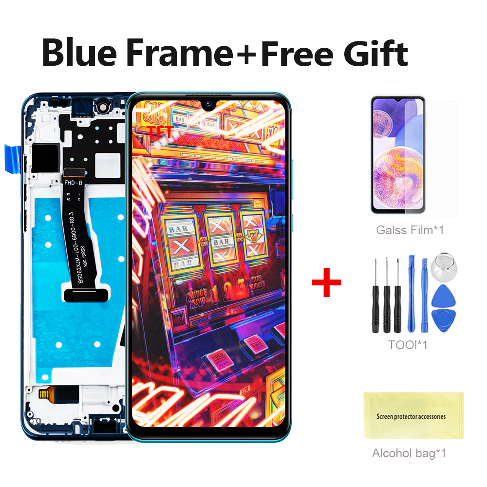 100% For Huawei P30 Lite LCD Display MAR-AL00 MAR-LX1A MAR-LX3Am Touch Screen Digitizer For HUAWEI P30 Lite LCD Replacement: black