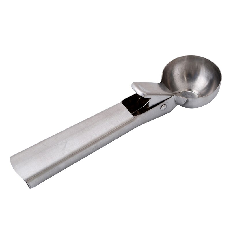 Stainless Steel Ice Cream Scoop,Easy Trigger Ice Cream Spoon Home Use Multifunction Ice Cream Tool Kitchen Accessories EJ892981