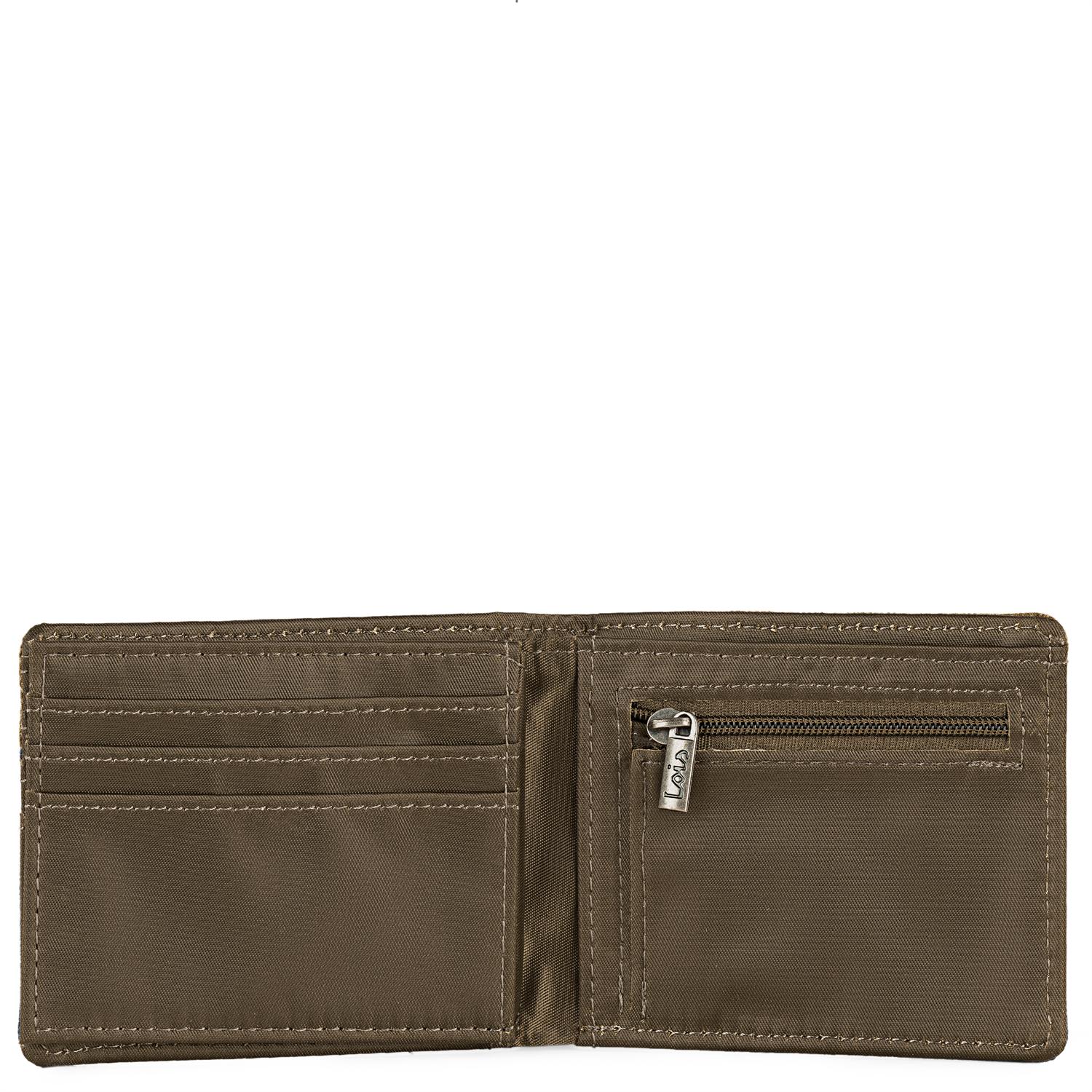 Cartera De Chico. Monedero Billetero Juvenil De Lona. Muchos Compartimentos. Caja Para . Estilo